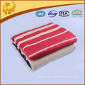 China Factory New Style Wholesale Stripe Jacquard Algodão Fleece Blanket